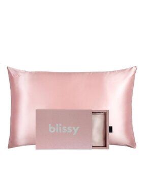 Blissy 100% Pure Mulberry Silk Organic Pillowcase Pink Standard 22 Momme NWT